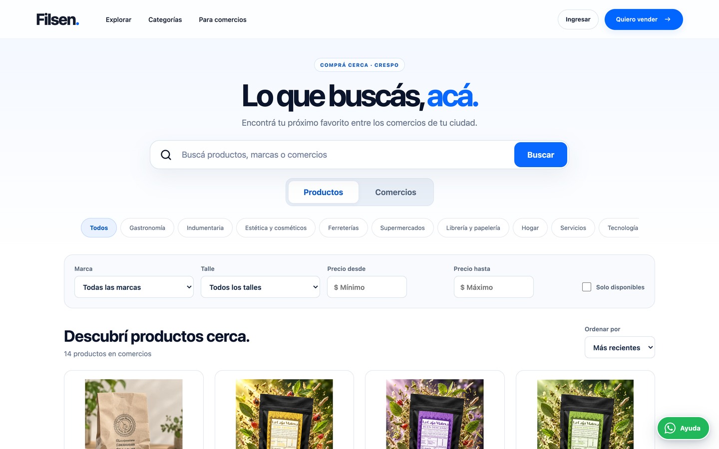 Descubrimiento de productos